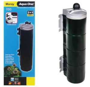 Aqua one 700 Moray filter is a popular cheap as chips internal filter although a bit fiddly to device it does the job.