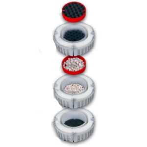 Fluval FX6 Filter has Stacking filter baskets limits water bypass and also easily removed