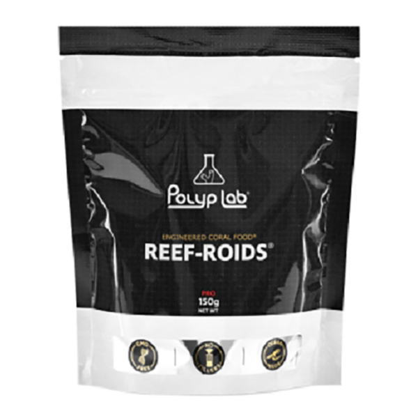 Reef-Roids is a blend of naturally occurring marine planktons, which contains a species of zooplankton that is unique to our product. It is formulated to minimise water degradation and is ideal for Goniapora, Zoanthids, Mushrooms, and all other filter feeding corals. With continued use, your corals will never experience faster growth and coloration!