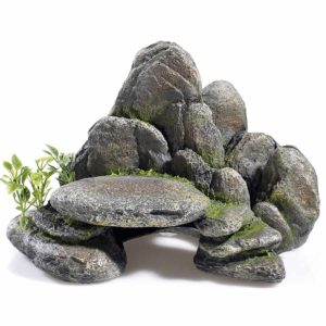 Classic Rocky Ledge for fish aquariums with hidden cave