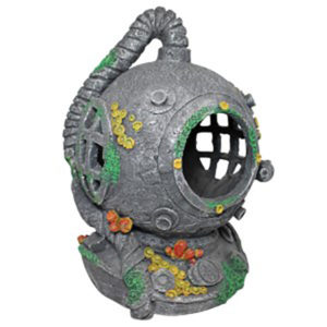 Aqua One Diver Helmet 37190 is a realistic tank ornament, ideal for creating a hide away for your beloved fish or critters.