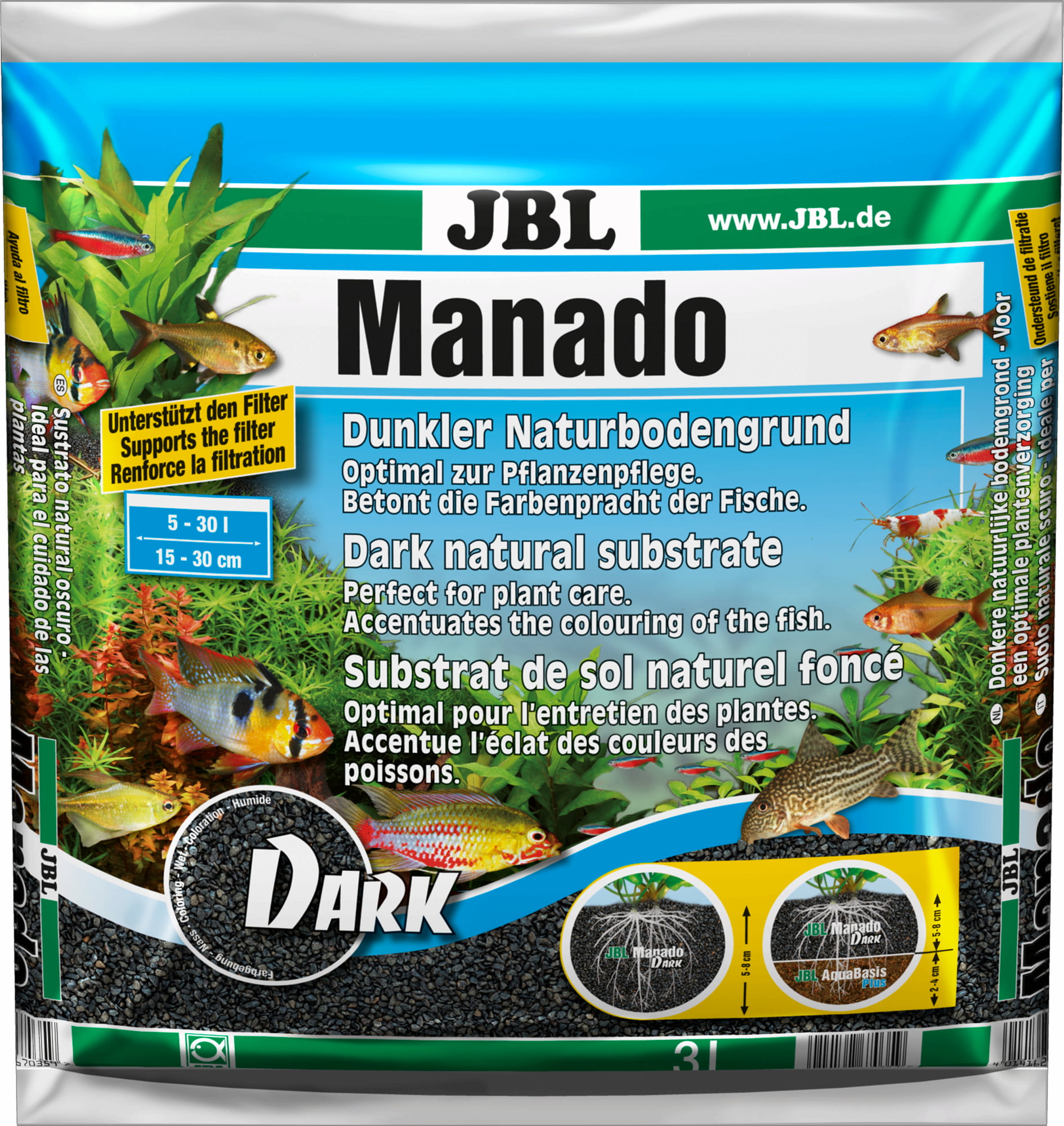 JBL Manado Dark 3L  Fast Delivery Abyss Aquatics UK