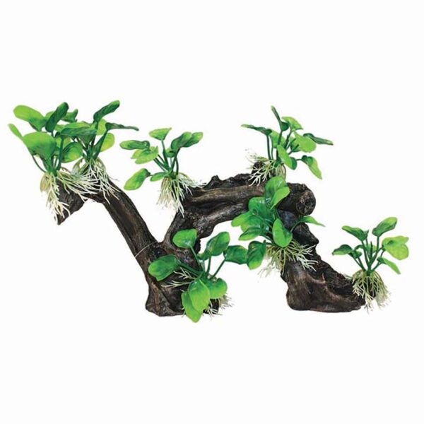 The Hugo Tree Branch 1398520 is a medium to large-sized aquarium ornament that measures approximately 37cm x 19cm x 21cm (L x W x H). It is made of durable resin material, which is resistant to fading and water damage. The resin material is also non-toxic and safe for both freshwater and saltwater fish, making it a great addition to any type of aquarium. The ornament's highly detailed and realistic design mimics the look and feel of a real tree branch, creating a natural and immersive environment for your fish.
