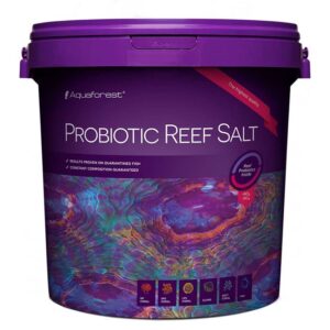 Aquaforest Probiotic Reef Salt 22kg is a fully synthetic marine salt created for cultured corals