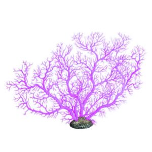 The Aqua One Coral Fan Purple (M) is a stunning and realistic aquarium ornament that is sure to add a touch of elegance and vibrancy to your aquarium.