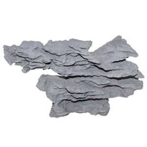 The Aqua One Water Formed Rockwall in Grey is a highly detailed and realistic aquarium decoration designed to replicate the look and texture of natural rock formations found in freshwater and saltwater environments. It is made of non-toxic resin material and is safe for use in aquariums