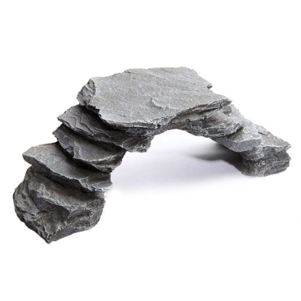 Introducing the Aqua One Rock Bridge Grey, Medium finish. The perfect addition to any aquarium.