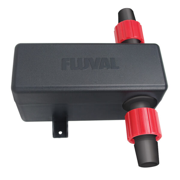 The Fluval UVC In-line Clarifier or Fluval inline sterilizer can be quickly and easily connected to most canister filter setups
