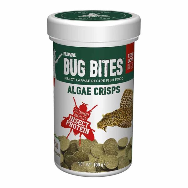 Fluval Bug Bites Algae Wafers 100g great food for Plecos