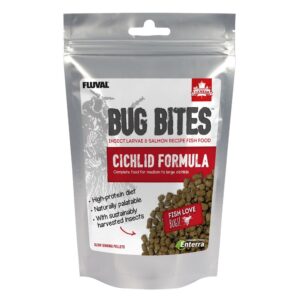 Fluval Bug Bites Colour Enhancing Granules 125g great food for tropical fish.