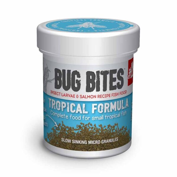 Fluval Bug Bites Tropical Micro Granules 45g Insect based food that fish go mad for.