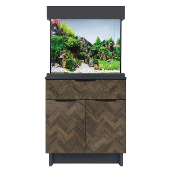 Oakstyle 110 Chic Parquet. Stunning parquet effect front in beautiful, warm, welcoming design.Can be installed with or without the hood surround. Includes Moray 700 internal filter and 150 watt heater