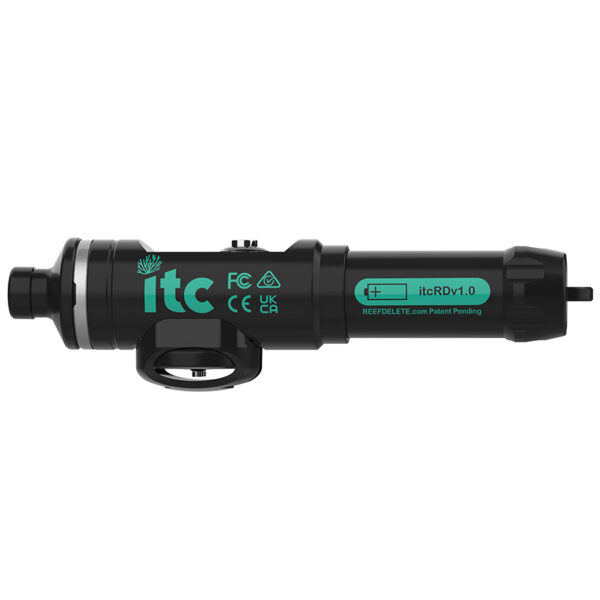 Reef Delete uses patented technologies coupled with a custom handmade ultra-focused, UV-C LED to efficiently destroy the DNA inside aquarium pests.