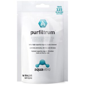 Seachem Aquavitro Purfiltrum 100ml Bagged Ultra high capacity organic waste removal