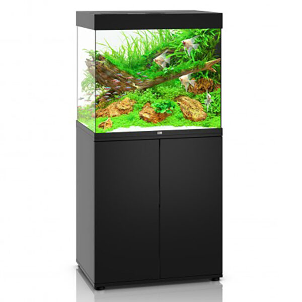 Lido 200 Led & Cabinet Black Cubism – with a feel for clear lines – is the stylistic note set by the LIDO 200 LED. At 61 cm wide and standing an extraordinary 58 cm tall, the LIDO 200 LED is also perfect for use as a saltwater aquarium