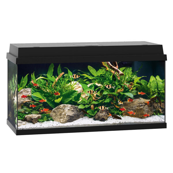 The Primo 110 Aquarium Black An entry-level system. Entry into aquariums at the highest technical level. Modern LED lighting and efficient filtering round of the Primo concept perfectly.