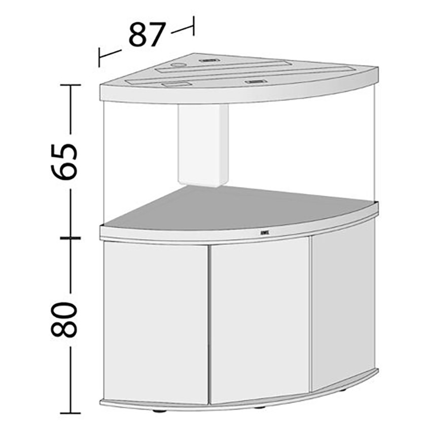 suffix Ud Nu Trigon 350 Led and Cabinet Light Wood | Fast Delivery Abyss Aquatics UK