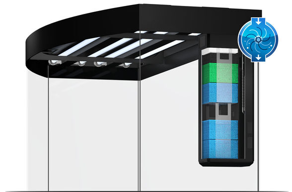 Proven a million times over: Bioflow XL / Filter System is standard on the Vision 450 Led and Cabinet Black.