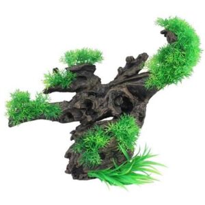 Looking for a natural and functional addition to your aquarium? Look no further than the Aqua One Jumbo Driftwood with Plant. Measuring 38x23x33cmH, this high-quality driftwood piece is safe for aquarium use and provides a natural hiding place for fish and other aquatic creatures. The included artificial plant enhances the overall aesthetic appeal, adding a touch of color and texture to your underwater environment. Suitable for both freshwater and saltwater aquariums, the Aqua One Jumbo Driftwood with Plant is a perfect addition to any aquarium setup.