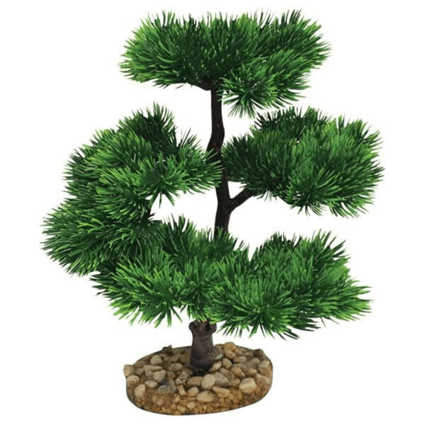 Vibrance Bonsai Tree 18cm Created with meticulous attention to detail, the Vibrance Bonsai Tree features intricate branches, textured leaves, and a natural-looking trunk. Every element is carefully crafted to replicate the beauty and authenticity of a real bonsai tree, providing a visually stunning addition to your aquarium.
