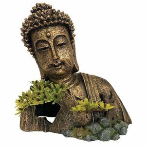 Aqua One Buddha Head Ruin is a beautiful and elegant tank ornament, ideal for creating a hide away for your beloved fish or critters