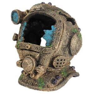 Aqua One Ruined Bronze Helmet L is a realistic tank ornament, ideal for creating a hide away for your beloved fish or critters.