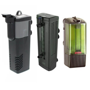 picture of 3 popular internal aquarium filters 