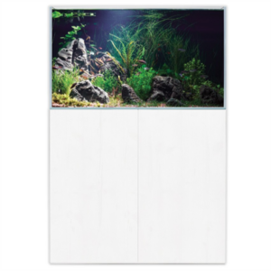 Aqua One AquaSys 230 Matt White Aquarium and Cabinet
