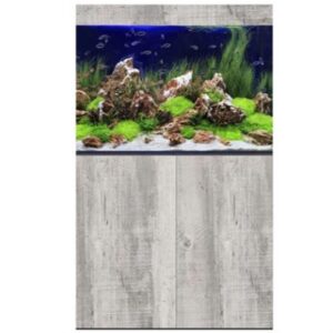 D-D Aqua Pro Freshwater 900 Driftwood Concrete Aquarium and Cabinet