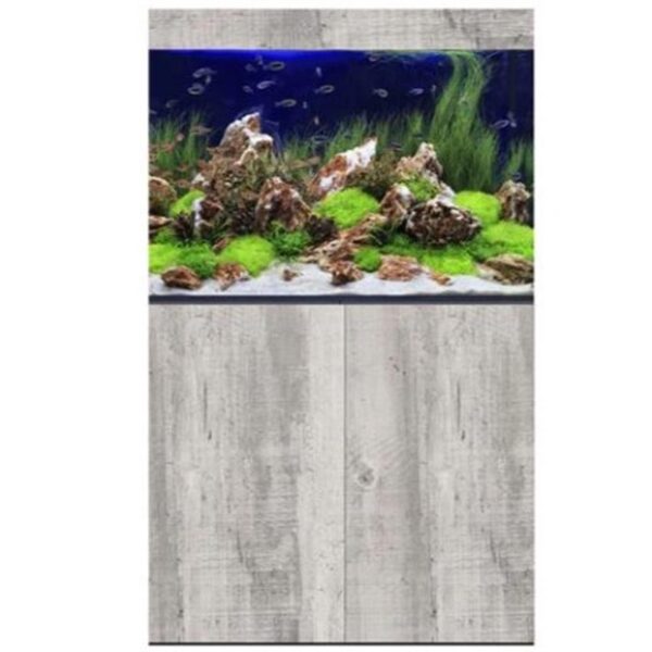 D-D Aqua Pro Freshwater 900 Driftwood Concrete Aquarium and Cabinet