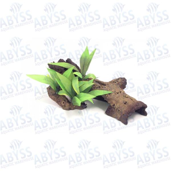 Rosewood Mopani Wood With Plants (M) 911009