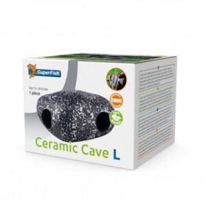 Create a natural and safe hiding spot for your aquatic friends with the Superfish Ceramic Cave L A4040525.