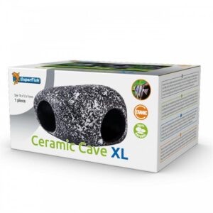 Create a natural and safe hiding spot for your aquatic friends with the Superfish Ceramic Cave XL A4040530.