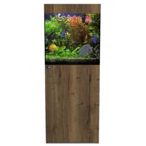 D-D Aqua Pro Freshwater 600 CUBE Tobacco Oak Aquarium and Cabinet