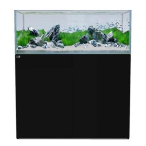 D-D Aqua Pro Aquascaper 1200 Satin Black Aquarium and Cabinet