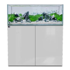 D-D Aqua Pro Aquascaper 1200 Ultra Gloss White Aquarium and Cabinet