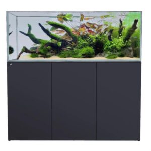D-D Aqua Pro Aquascaper 1500 Matt Anthracite Aquarium and Cabinet