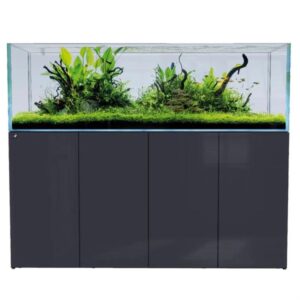 D-D Aqua Pro Aquascaper 1800 Ultra Gloss Anthracite Aquarium and Cabinet
