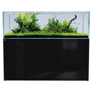 D-D Aqua Pro Aquascaper 1800 Ultra Gloss Black Aquarium and Cabinet