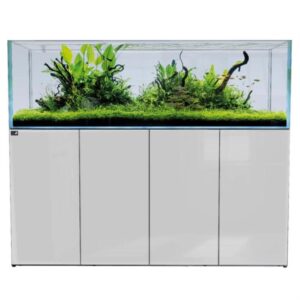 D-D Aqua Pro Aquascaper 1800 Ultra Gloss White Aquarium and Cabinet