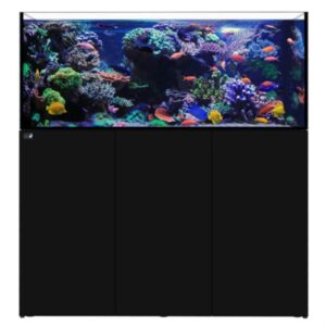 D-D Aqua Pro Reef 1350 Satin Black Aquarium and Cabinet