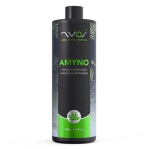 Nyos Amyno 250ml is a comprehensive organic nutrient supplement developed to support the health, growth, and colouration of reef corals.