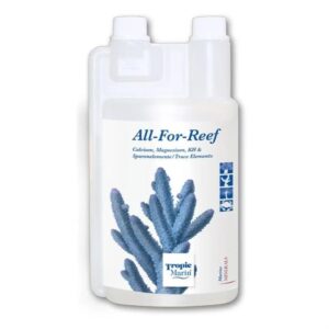 Tropic Marin All For Reef 1000ml is a complete, all in one liquid mineral supplement designed to maintain the key water parameters needed for a healthy reef aquarium