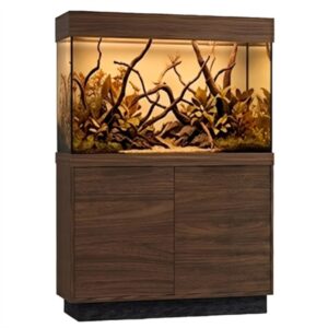 Aqua One Oakstyle 145 Kansas Truffle Walnut Aquarium And Cabinet Set