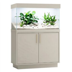 Aqua One Oakstyle 145 Soft Cashmere Aquarium And Cabinet Set