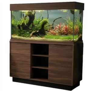 Aqua One Oakstyle 230 Kansas Truffle Walnut Aquarium And Cabinet Set