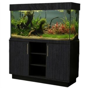 Aqua One Oakstyle 230 Obsidian Smoked Oak Aquarium And Cabinet Set